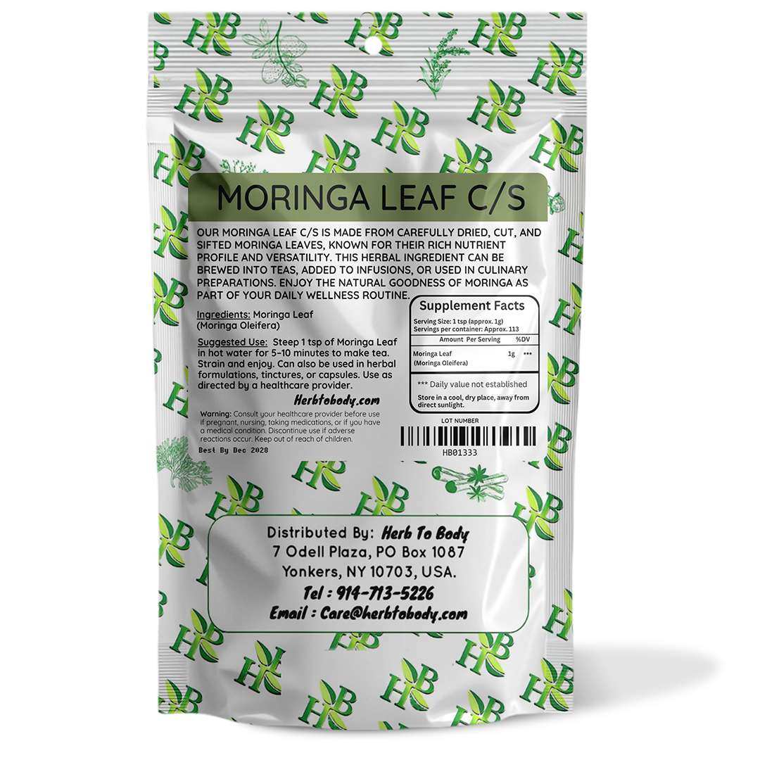 Herb To Body Moringa Leaf Cut & Sifted 4oz