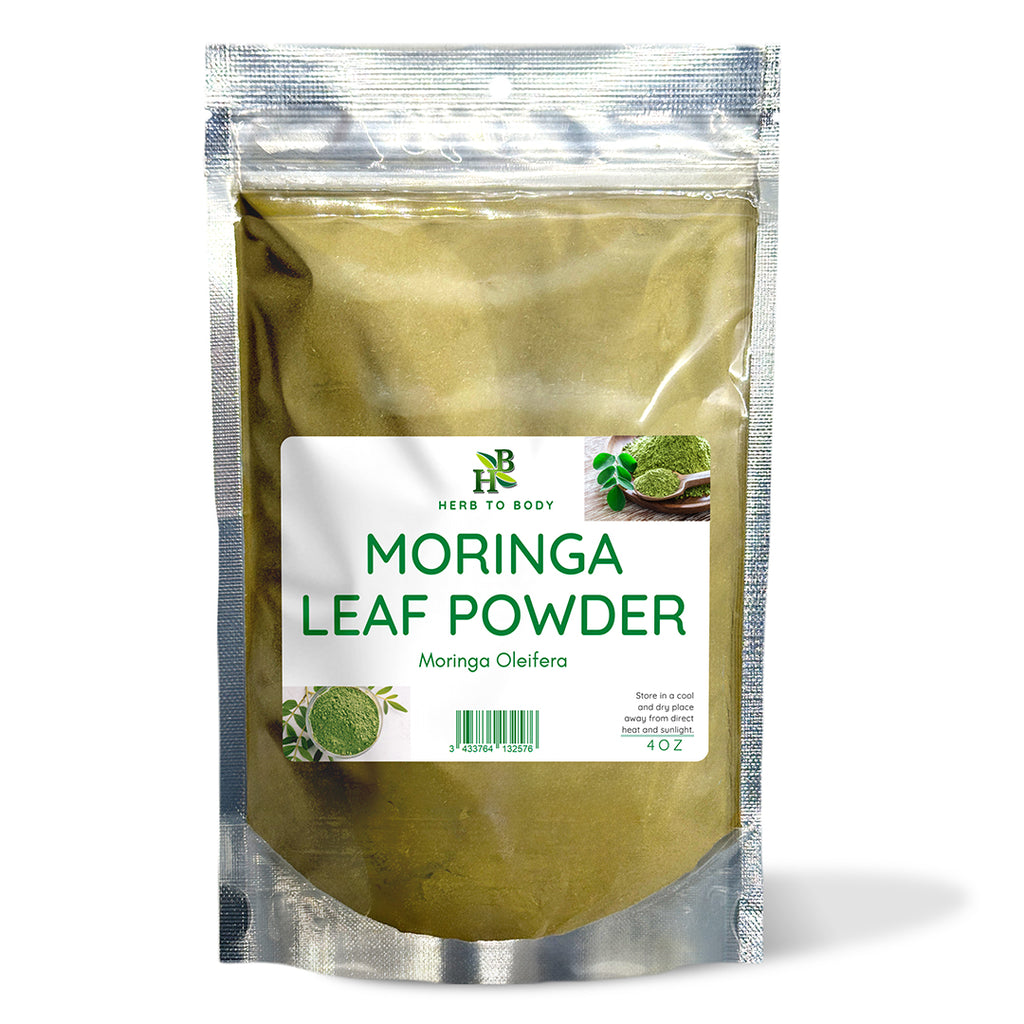 Herb To Body Moringa Leaf Powder Organic Superfood Supplement