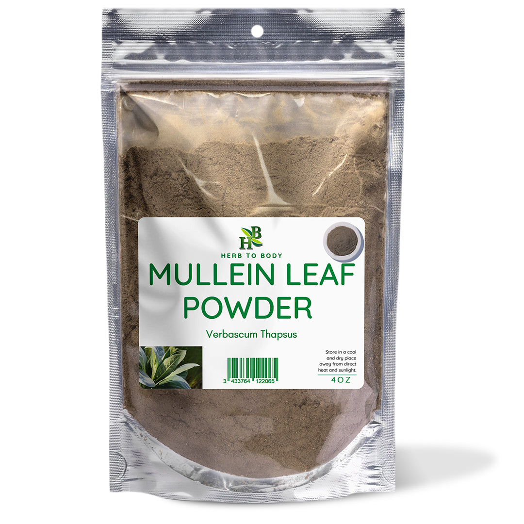 Herb To Body Organic Mullein Leaf Powder Verbascum Thapsus