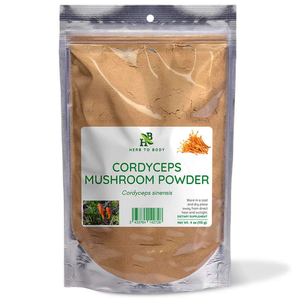 Herb To Body Cordyceps Mushroom Powder Finely Milled 4oz