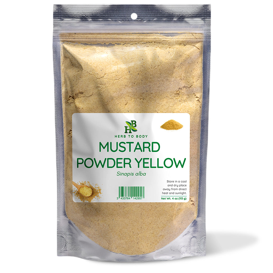 Yellow Mustard Powder Fine Ground Sinapis Alba 4oz
