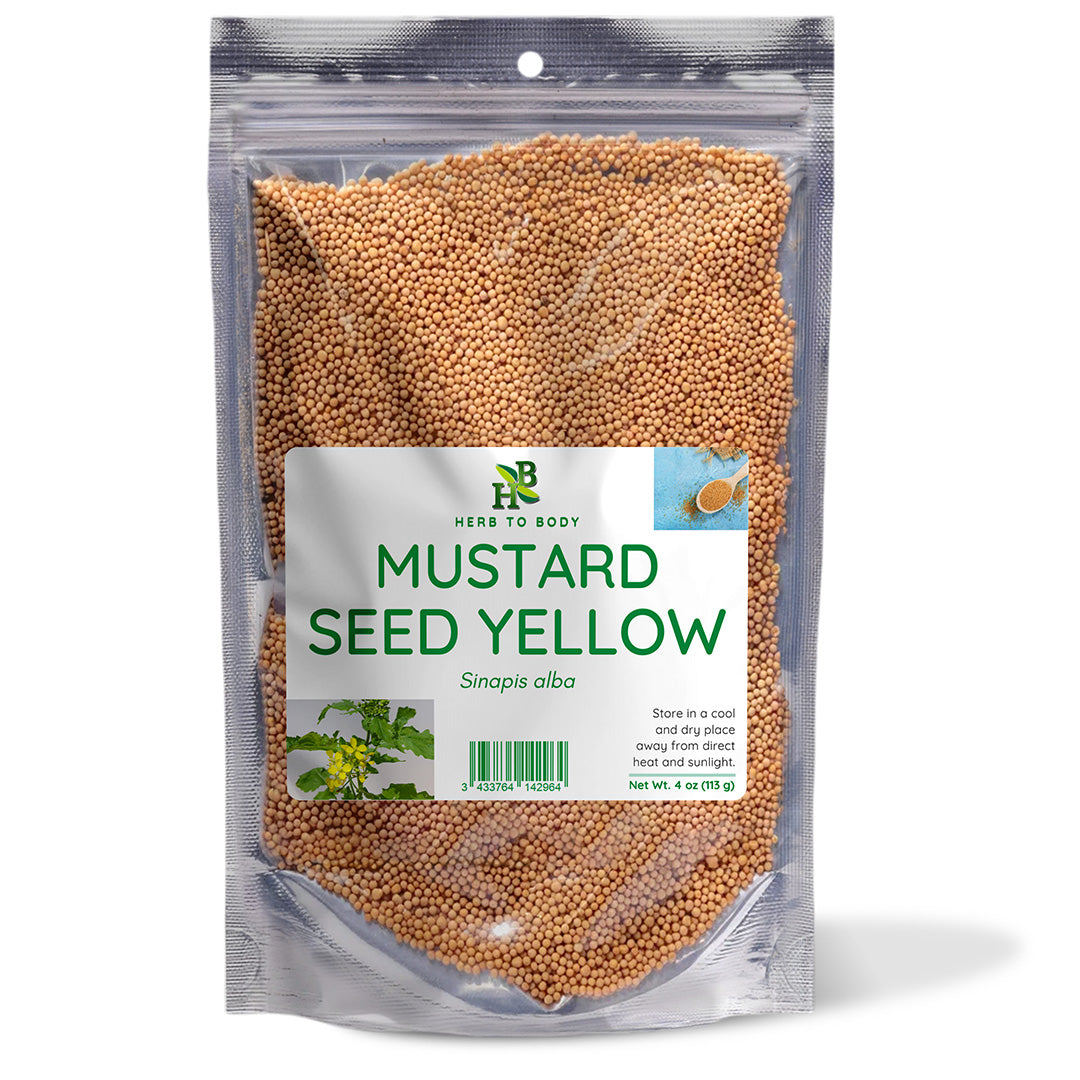 Herb To Body Whole Yellow Mustard Seeds 4oz