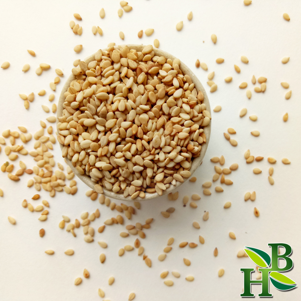 Herb To Body Hulled Sesame Seeds 4 oz Culinary Grade