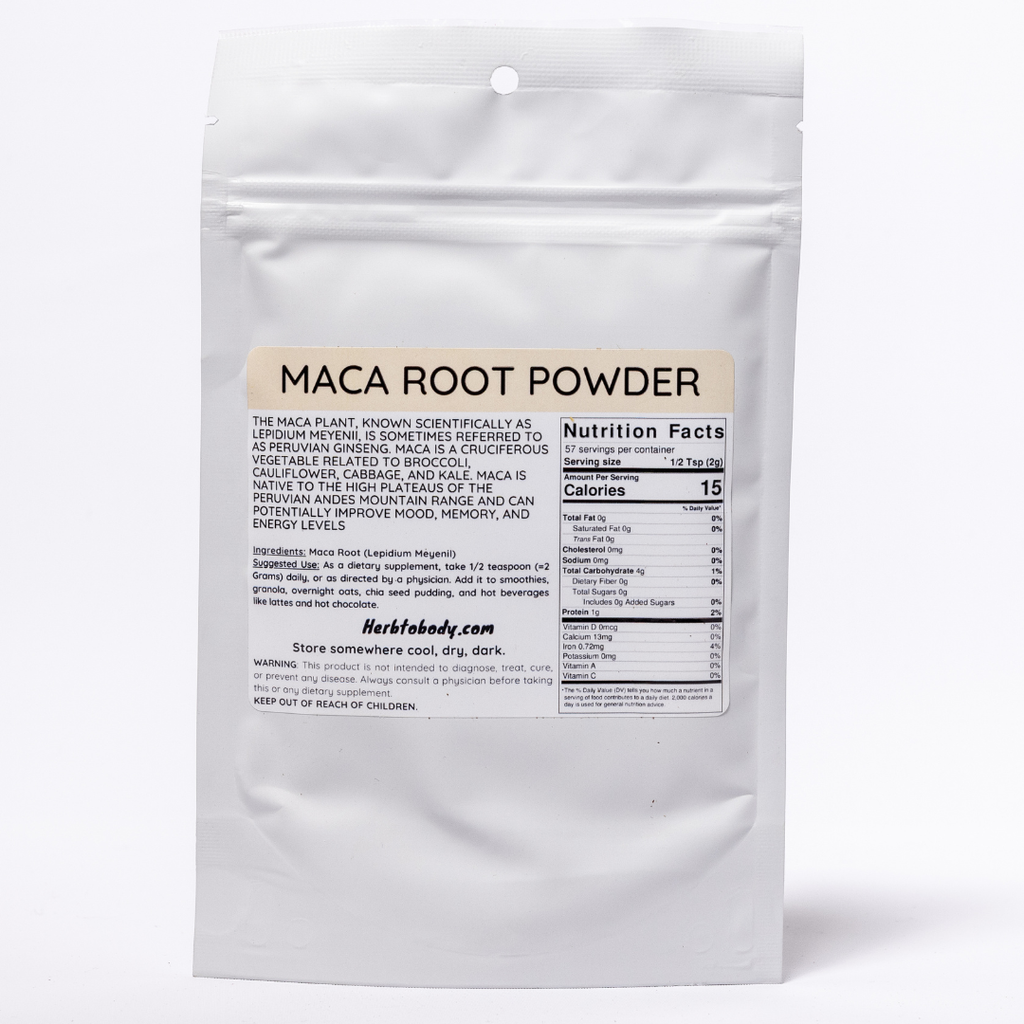Herb To Body Organic Maca Root Powder Energy Hormone Support