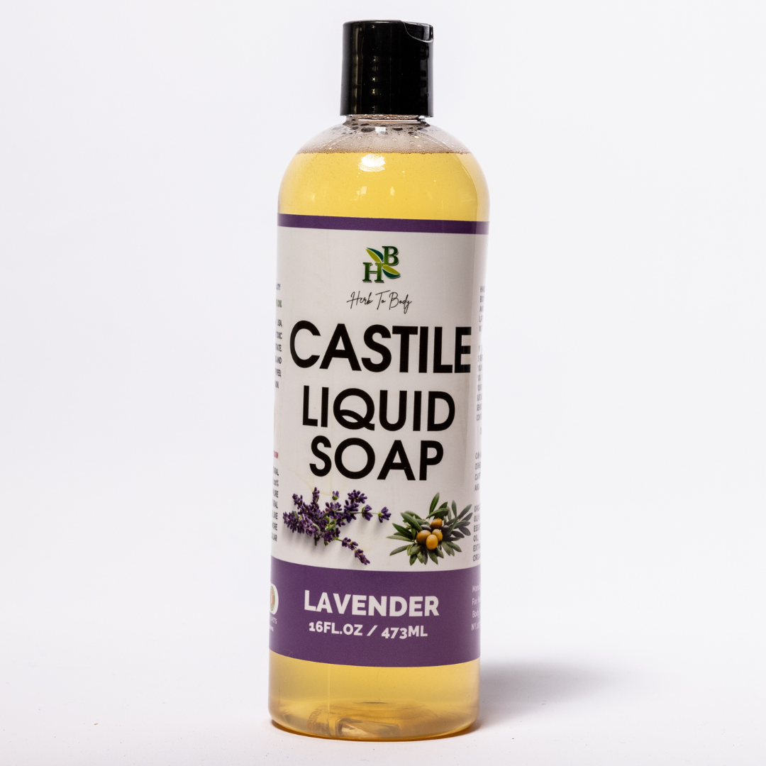 Herb To Body Lavender Castile Liquid Soap Organic 16 fl oz