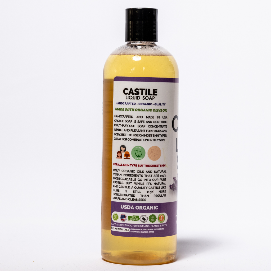 Herb To Body Lavender Castile Liquid Soap Organic 16 fl oz