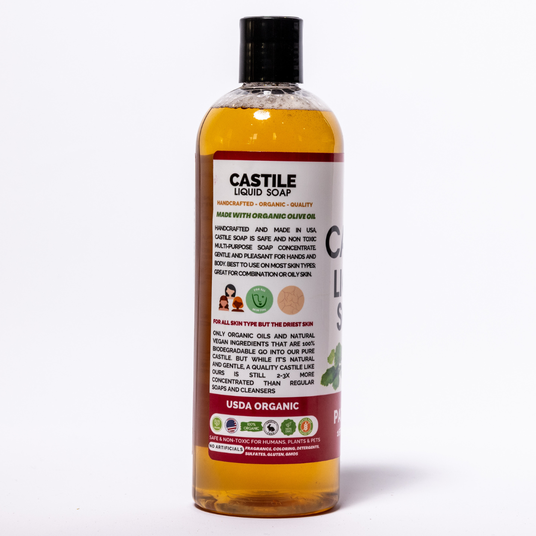 HerbToBody Patchouli Organic Castile Liquid Soap 16 fl oz