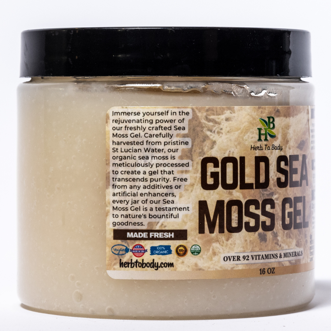 Herb to Body Gold Sea Moss Gel Nutrient-Dense