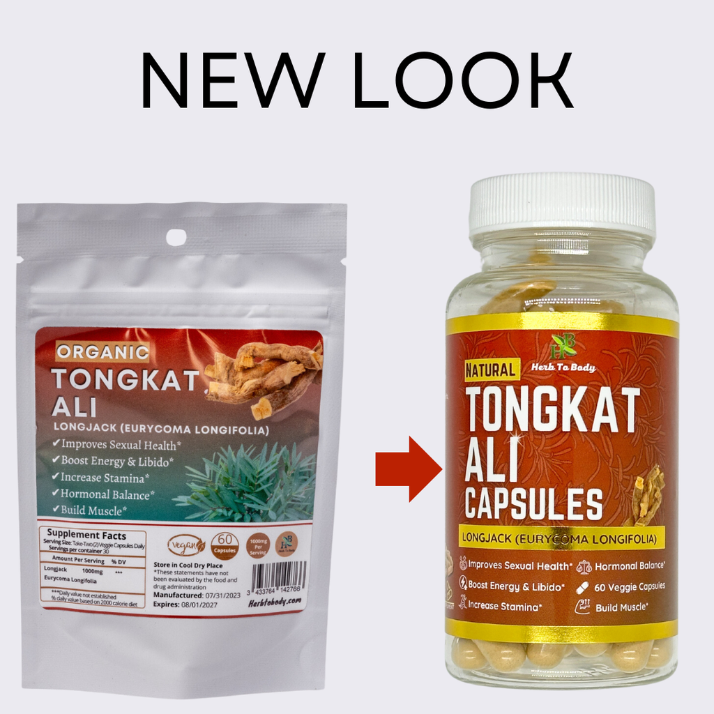 Herb To Body Tongkat Ali Longjack Herbal Supplement 60 Capsules