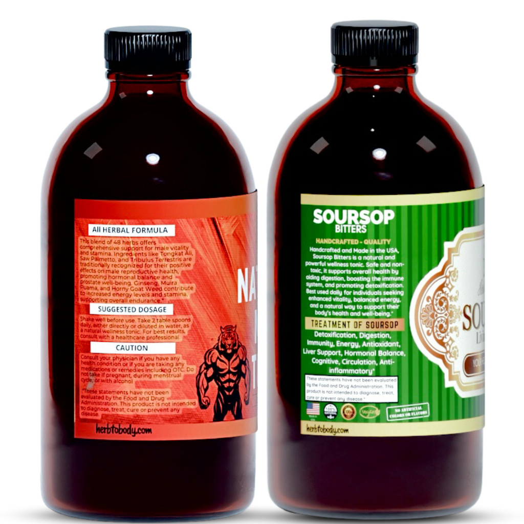 Herb to Body Soursop Bitter Natural Men Tonic 16 oz