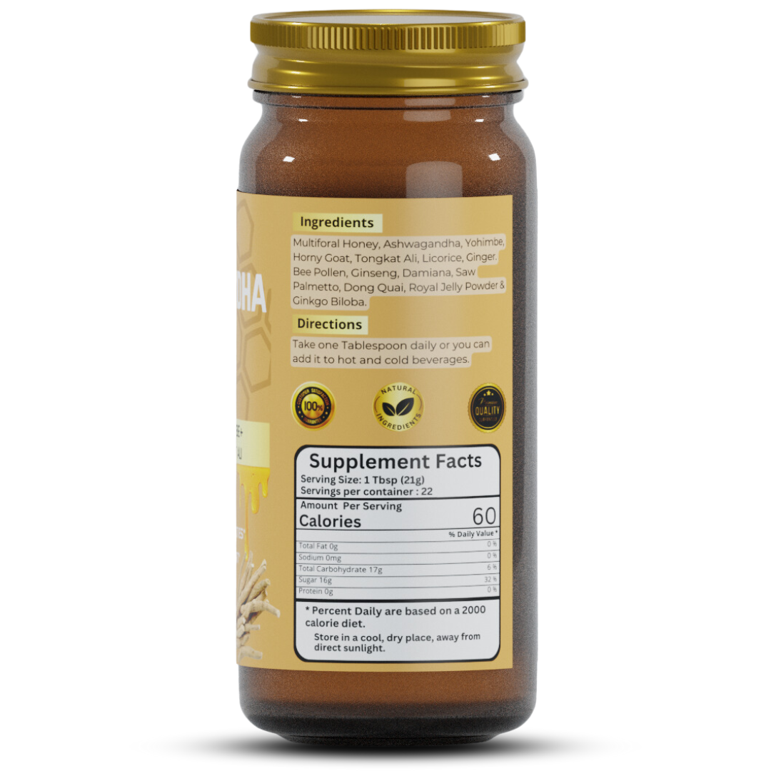 Herb To Body Ashwagandha Honey Blend 16 oz