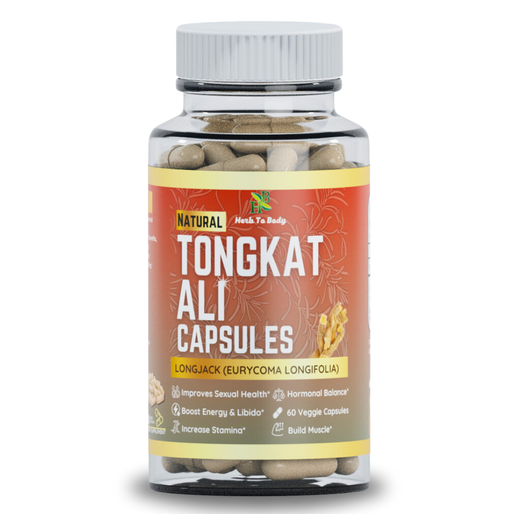 Herb To Body Tongkat Ali Longjack Herbal Supplement 60 Capsules