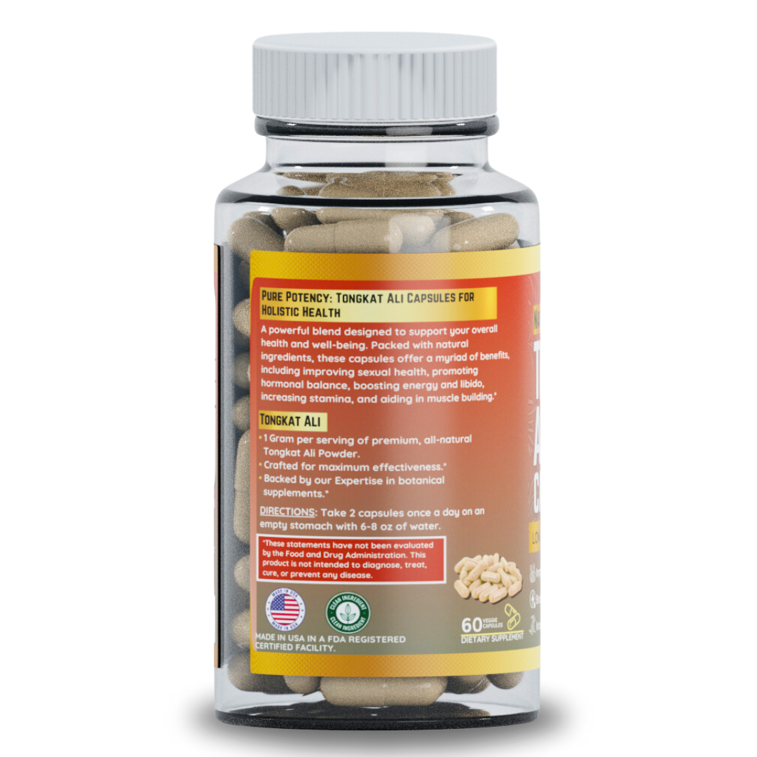 Herb To Body Tongkat Ali Longjack Herbal Supplement 60 Capsules