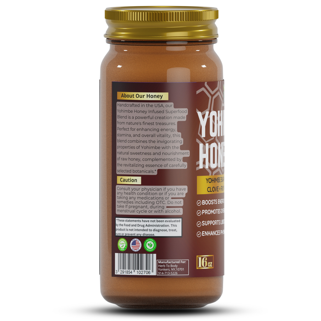 Herb to Body Yohimbe Honey Botanical Blend 16oz