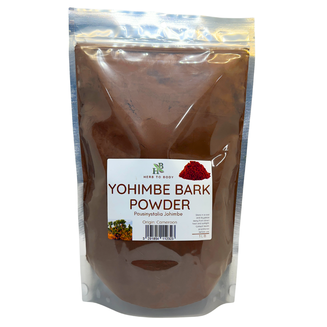 Herb To Body Yohimbe Bark Powder Wild Harvested Fine Ground