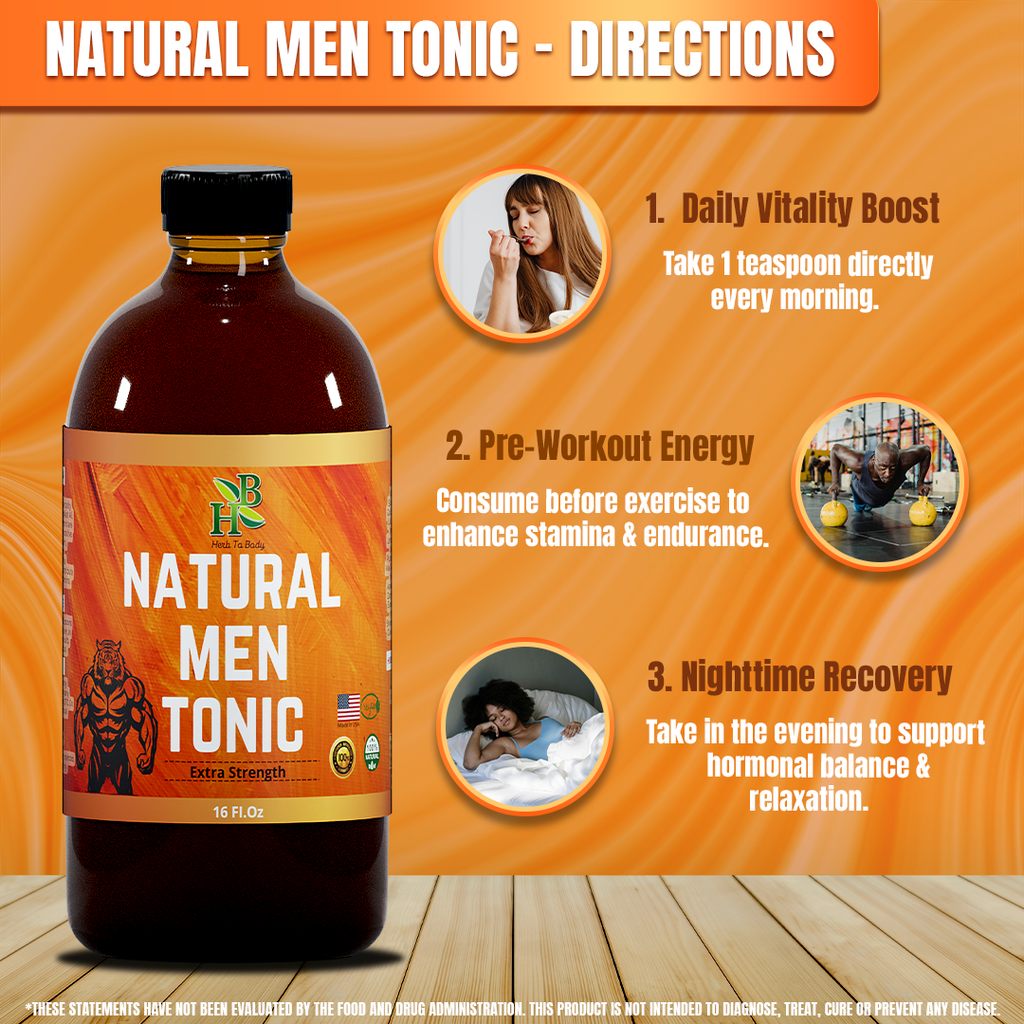 Natural Men Tonic Extra Strength Herbal Supplement 16oz Liquid