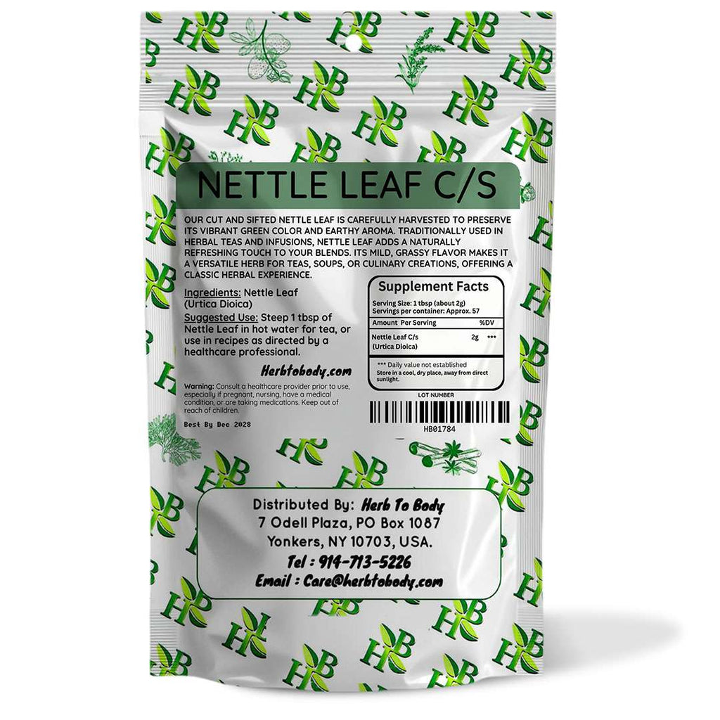 Herb To Body Nettle Leaf C/S Herbal Tea 4oz