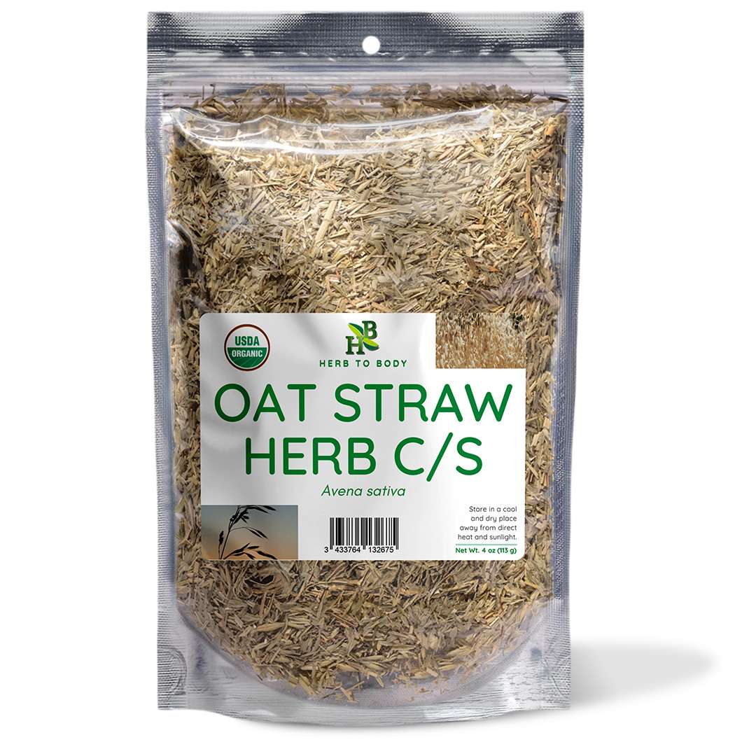 Herb to Body Organic Oat Straw Herb Cut Sifted