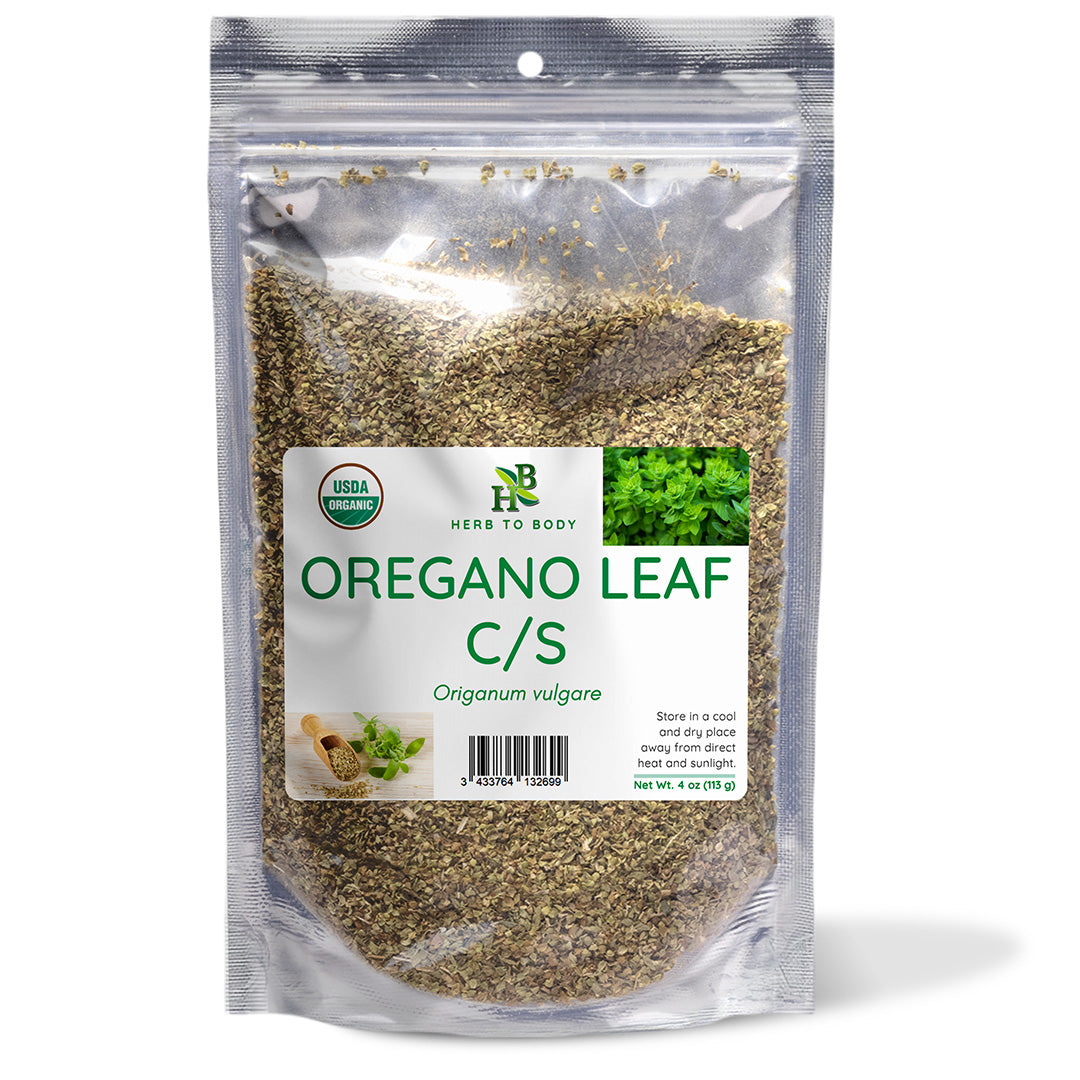 Herb To Body Cut and Sifted Oregano Leaf 4 oz