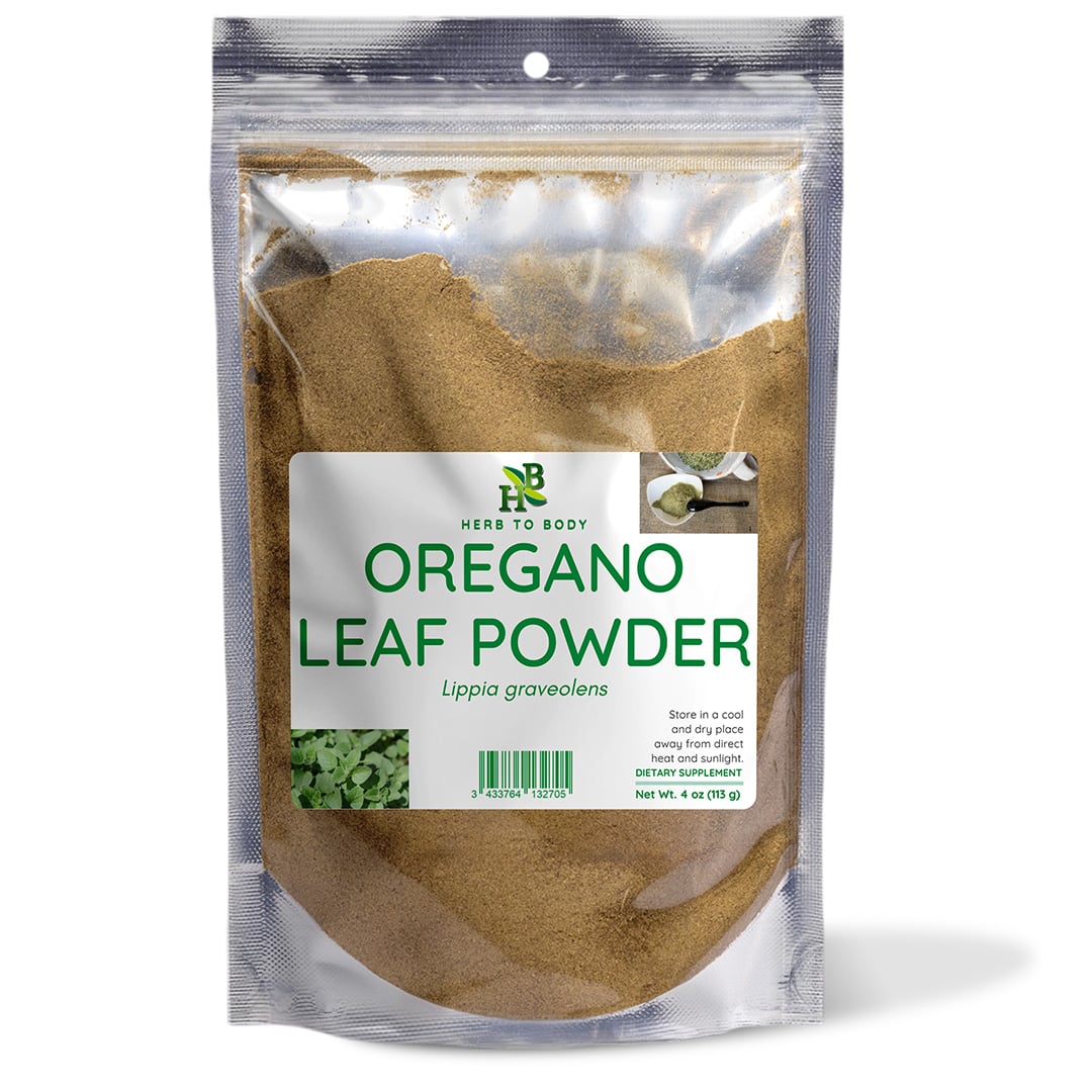 Herb to Body Oregano Leaf Powder Mexican Fine Ground 4oz