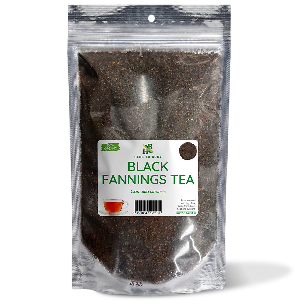 Organic Black Fannings Tea Loose Leaf Granular 4oz 1lb