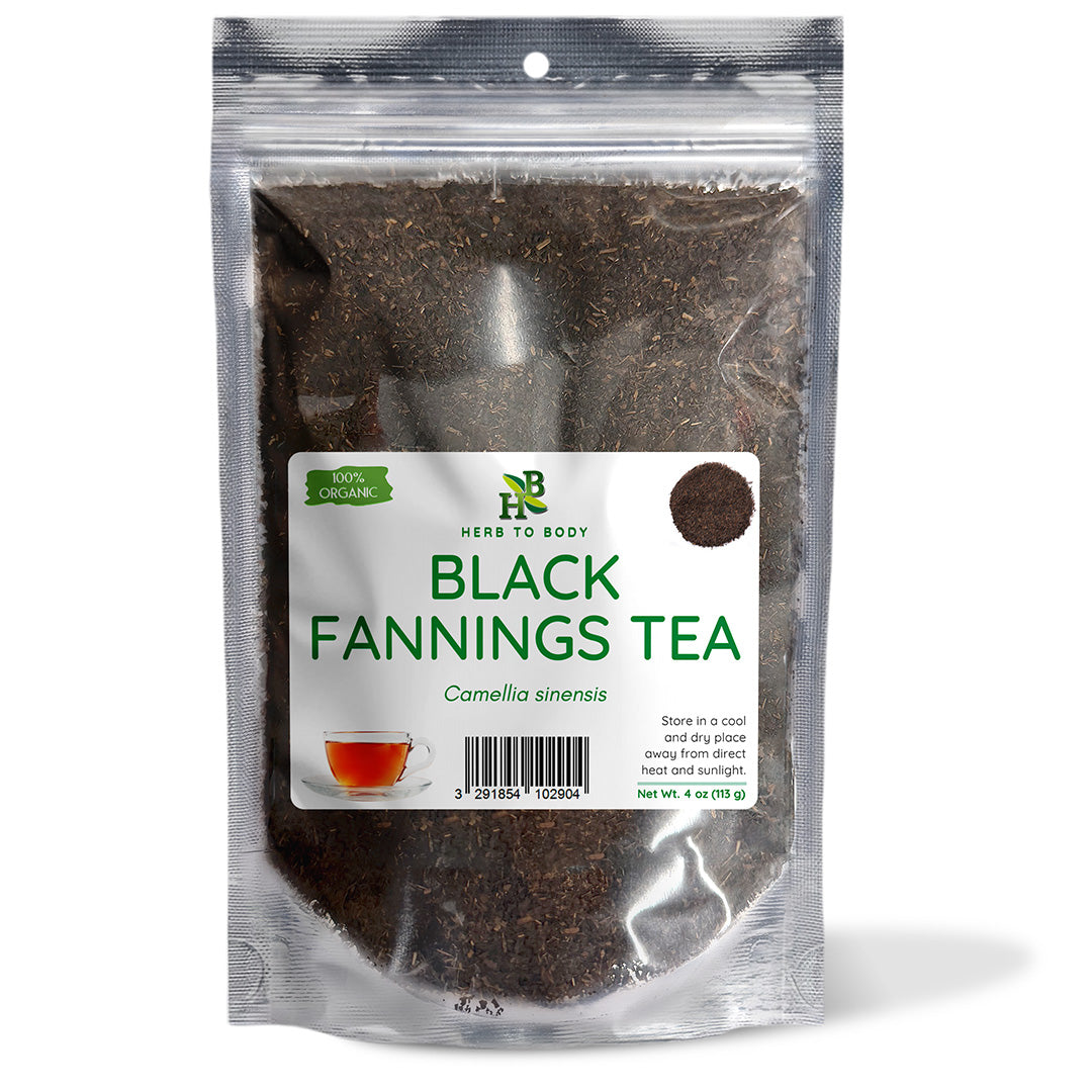 Organic Black Fannings Tea Loose Leaf Granular 4oz 1lb