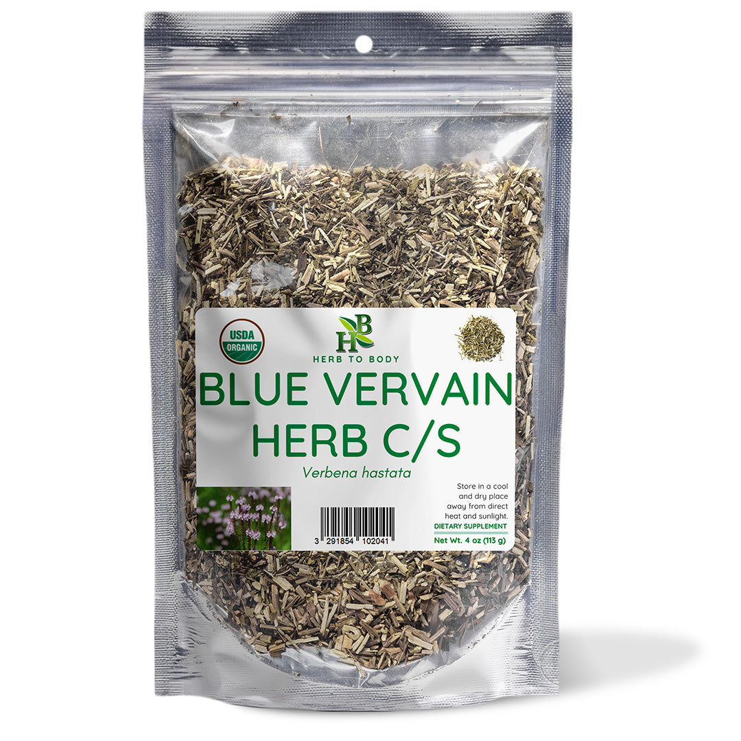 Blue Vervain Herb Cut and Sifted Certified Organic 4oz