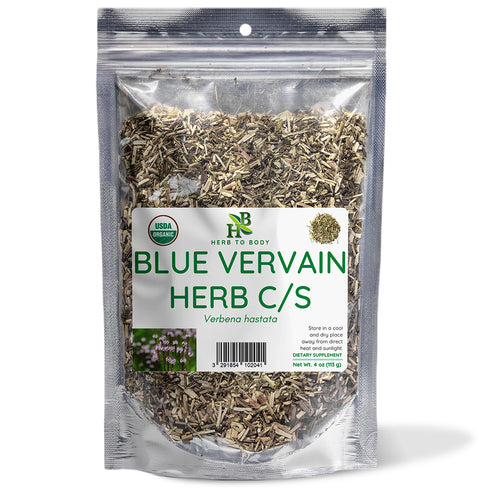 Blue Vervain Herb Cut and Sifted Certified Organic 4oz