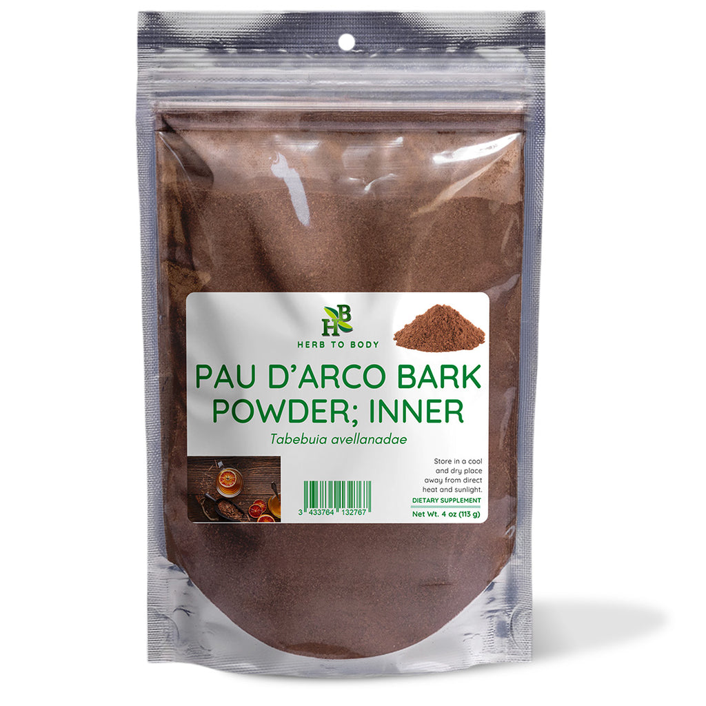 Pau D'arco Inner Bark Powder Natural Herbal Supplement 4oz