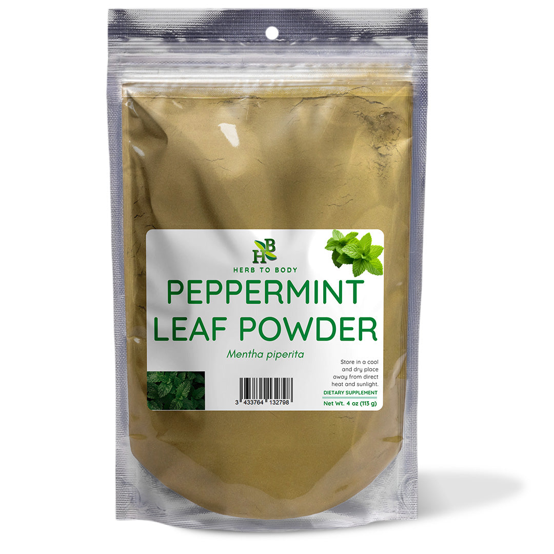 Herb To Body Peppermint Leaf Powder Natural Dried Herb 4oz