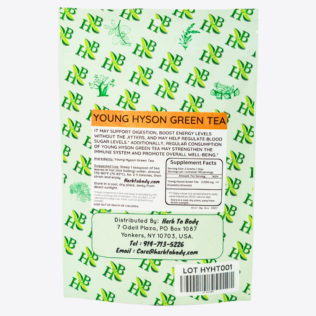 Herbtobody Young Hyson Green Tea Early Harvest Loose Leaf