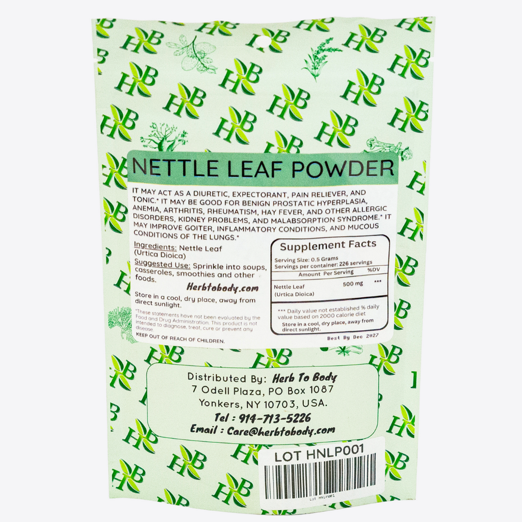 Herb to Body Nettle Leaf Powder Fine Ground 4 oz