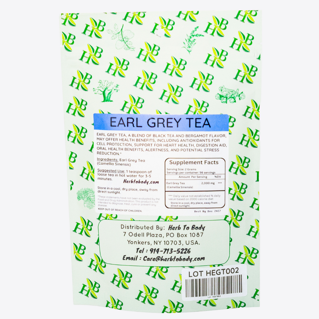 Herb To Body Earl Grey Black Tea Loose Leaf
