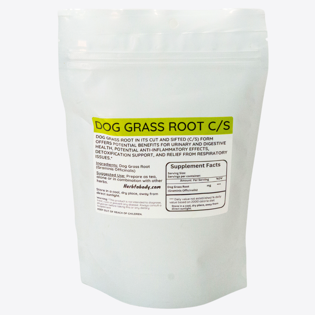 Herb To Body Dog Grass Root Cut and Sifted 4oz