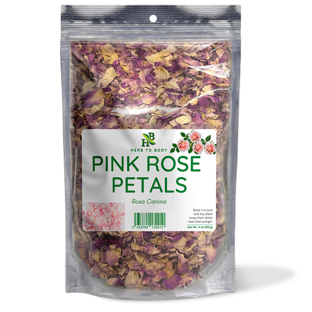 Herb To Body Pink Rose Petals Dried Culinary 4oz
