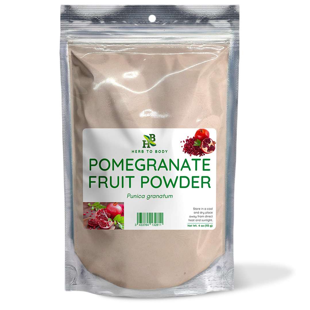Herb To Body Pomegranate Fruit Powder Rich In Antioxidants 4oz