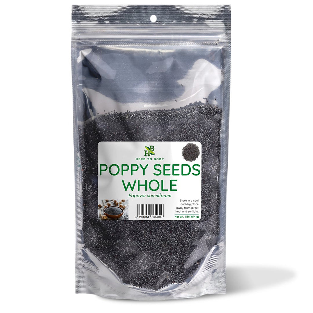 Herb To Body Whole Blue Poppy Seeds 4oz And 1lb
