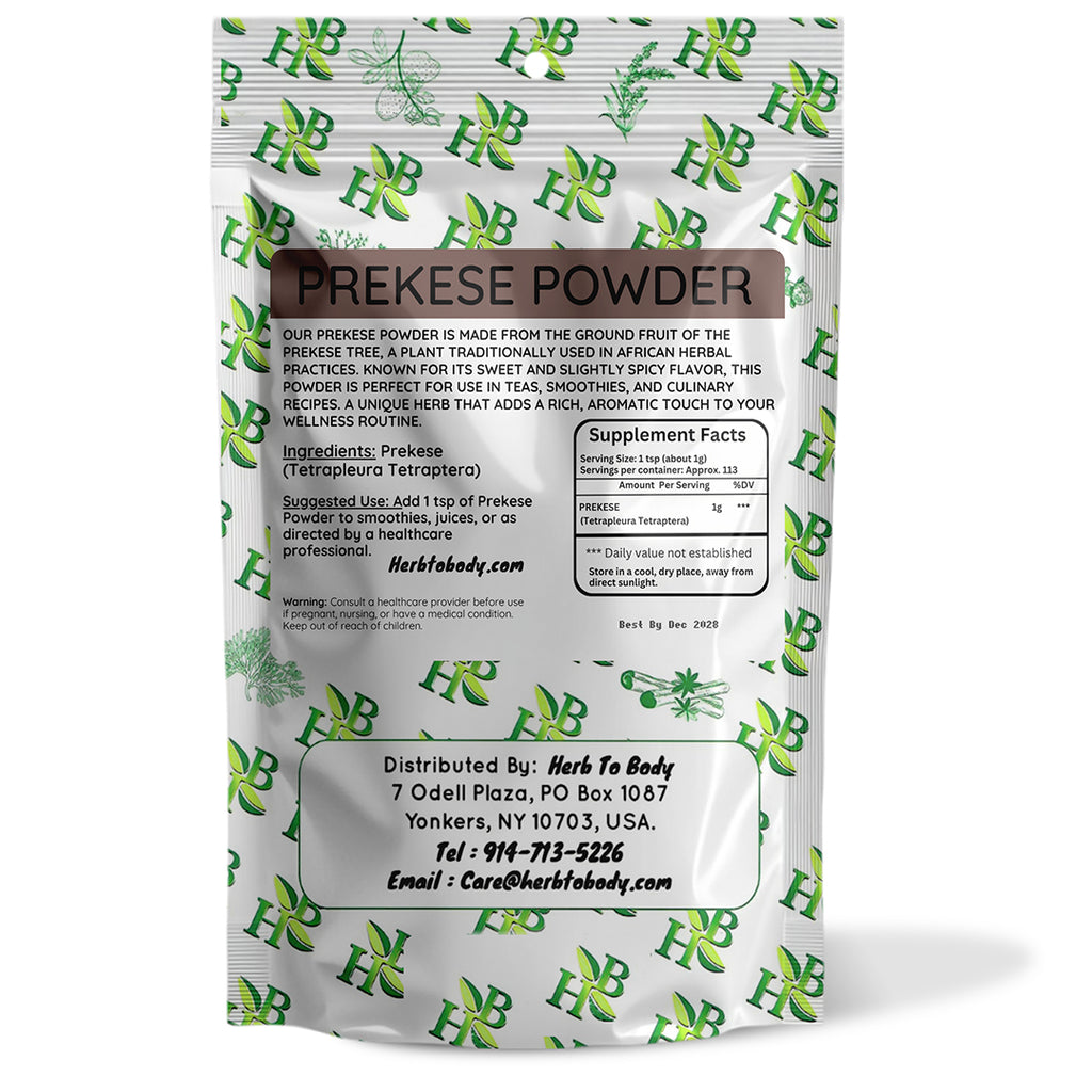 Herb To Body Prekese Powder Tetrapleura Tetraptera Culinary Spice
