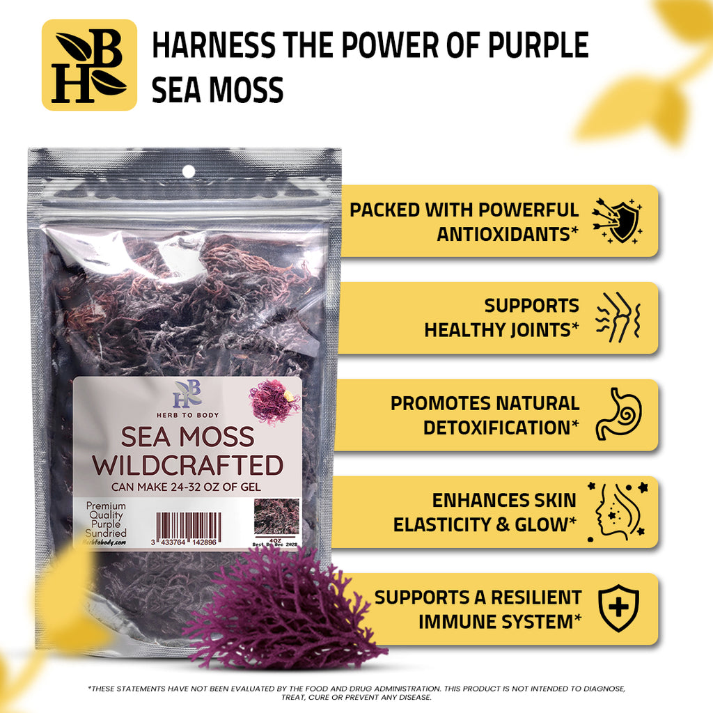 Herb To Body Wildcrafted Purple Irish Sea Moss