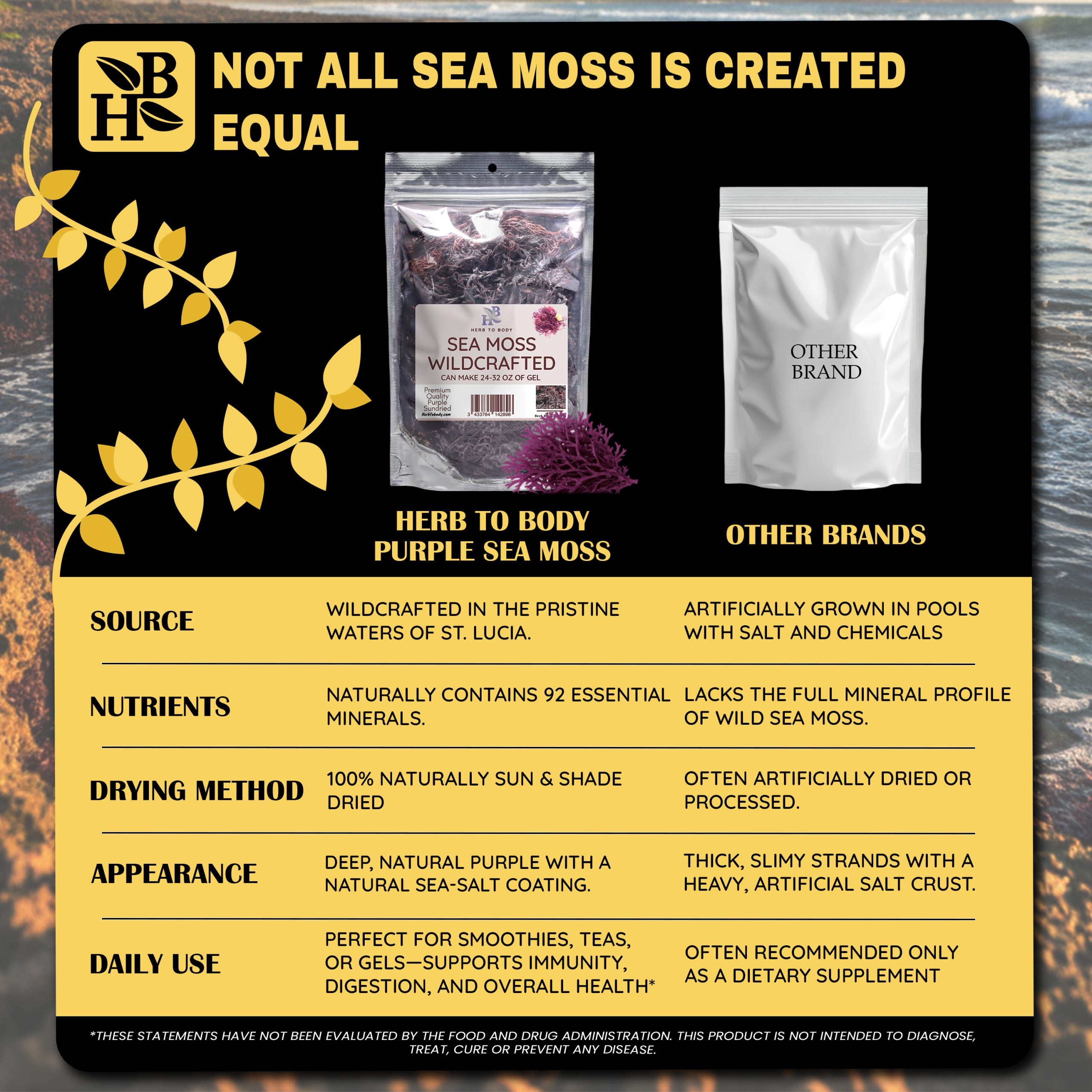 Herb To Body Wildcrafted Purple Irish Sea Moss