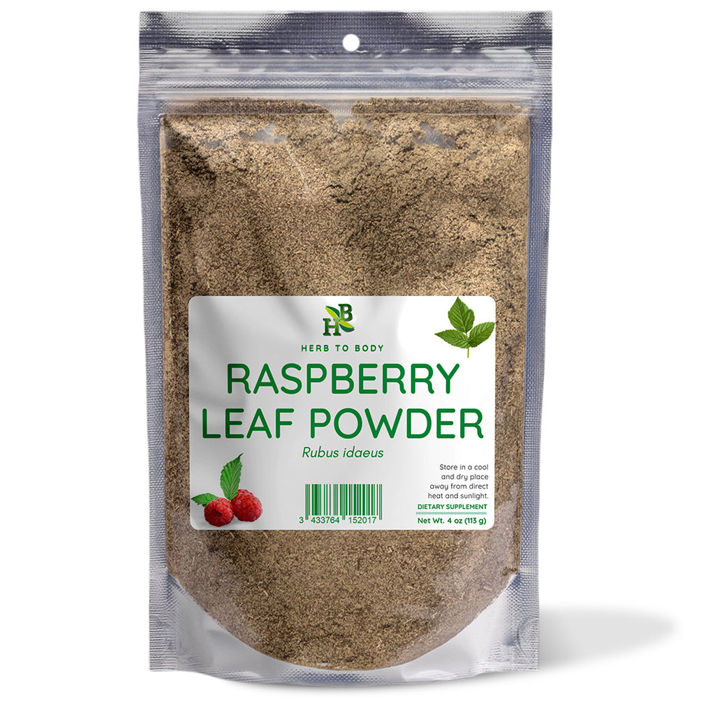 Herb To Body Raspberry Leaf Powder Organic Supplement 4oz