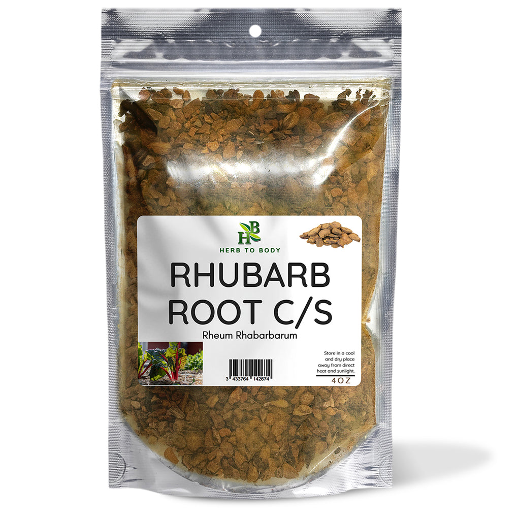 Herb To Body Rhubarb Root Cut and Sifted Herbal Supplement 4oz