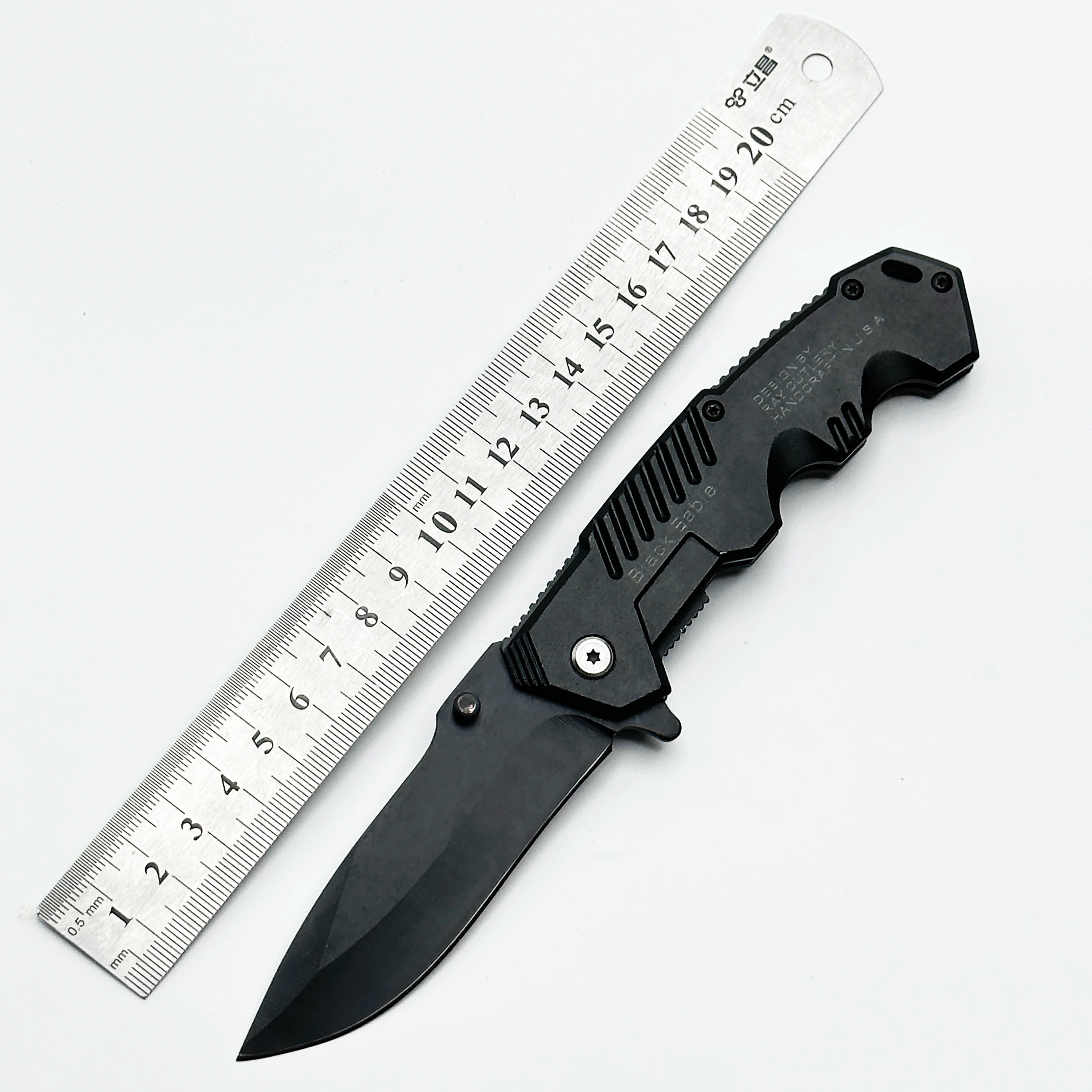 Folding knife, pocket knife with pocket clip, stainless steel blade knife, Edc knife for men and women, camping, fishing