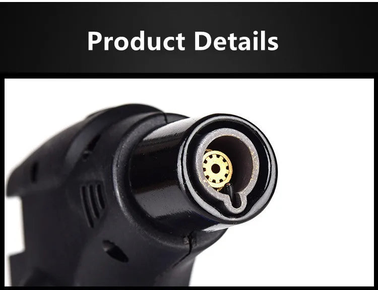 2PCS Butane Torch Lighter Refillable Jet Flame Lighter Windproof Safe Multi-purpose Lighter for Candles Fireplace Campfire Grill