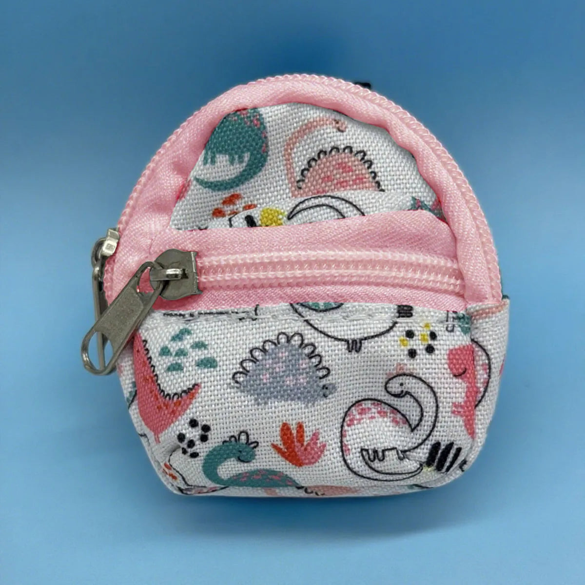 Double-shoulder zipper small coin wallet, key bag mini backpack pendant, toy decoration small bag，1 PC