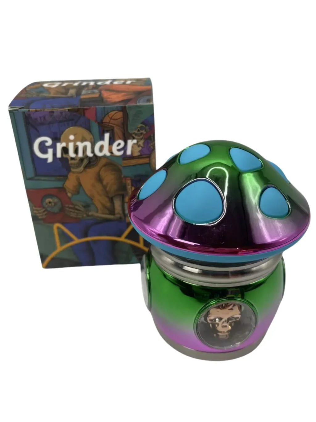 Mushroom Herb Grinder Large Manual Spice Pepper Mill Salt Mortar Pestle Tobacco Grass Grinder Smoking Cigarette Accessories Gift