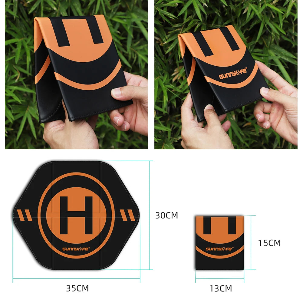 35cm Foldable Landing Mat Waterproof Folding Drone Landing Mat Airplane Landing Pad for DJI NEO/Mini4Pro Drone Accessories