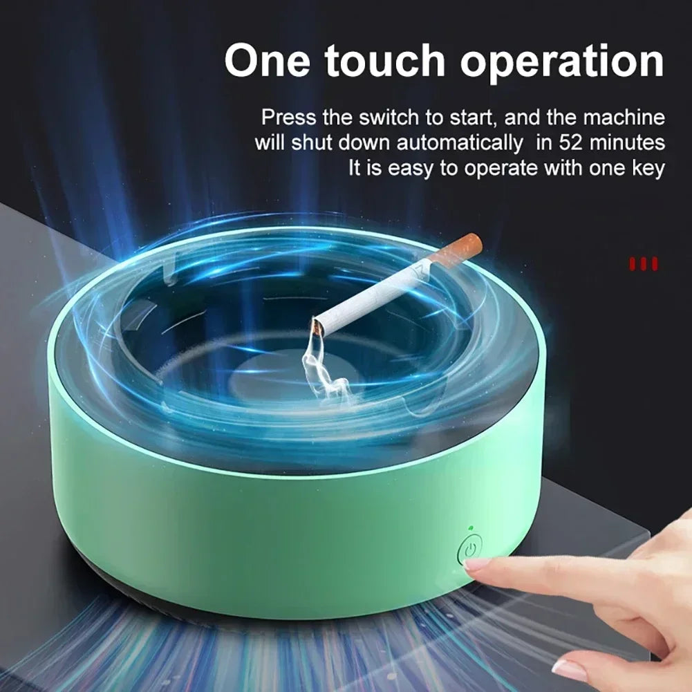 Professional Portable Smokeless Ashtray with Triple Filtration 98% Smoke Removal for Home Office Car Travel Odor Eliminator