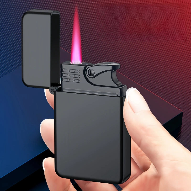 Gold Dragon Metal Torch Lighter Windproof Outdoor Survival Butane Jet Lighter Adjustable Flame for Camping BBQ Gift No Gas