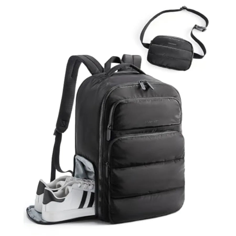 35L Travel Backpack Women, 17.3 Inch Carry On Backpack Flight Approved, Personal Item Backpack Travel Bag, Water Resistant Casu